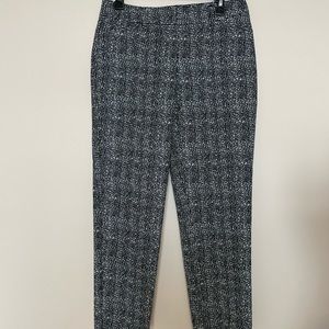 NWT White House Black Market black and white ankle pants size 4 R